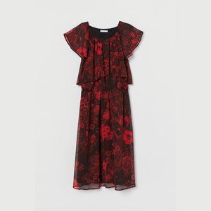 H&M MAMA Nursing Maternity Chiffon Dress